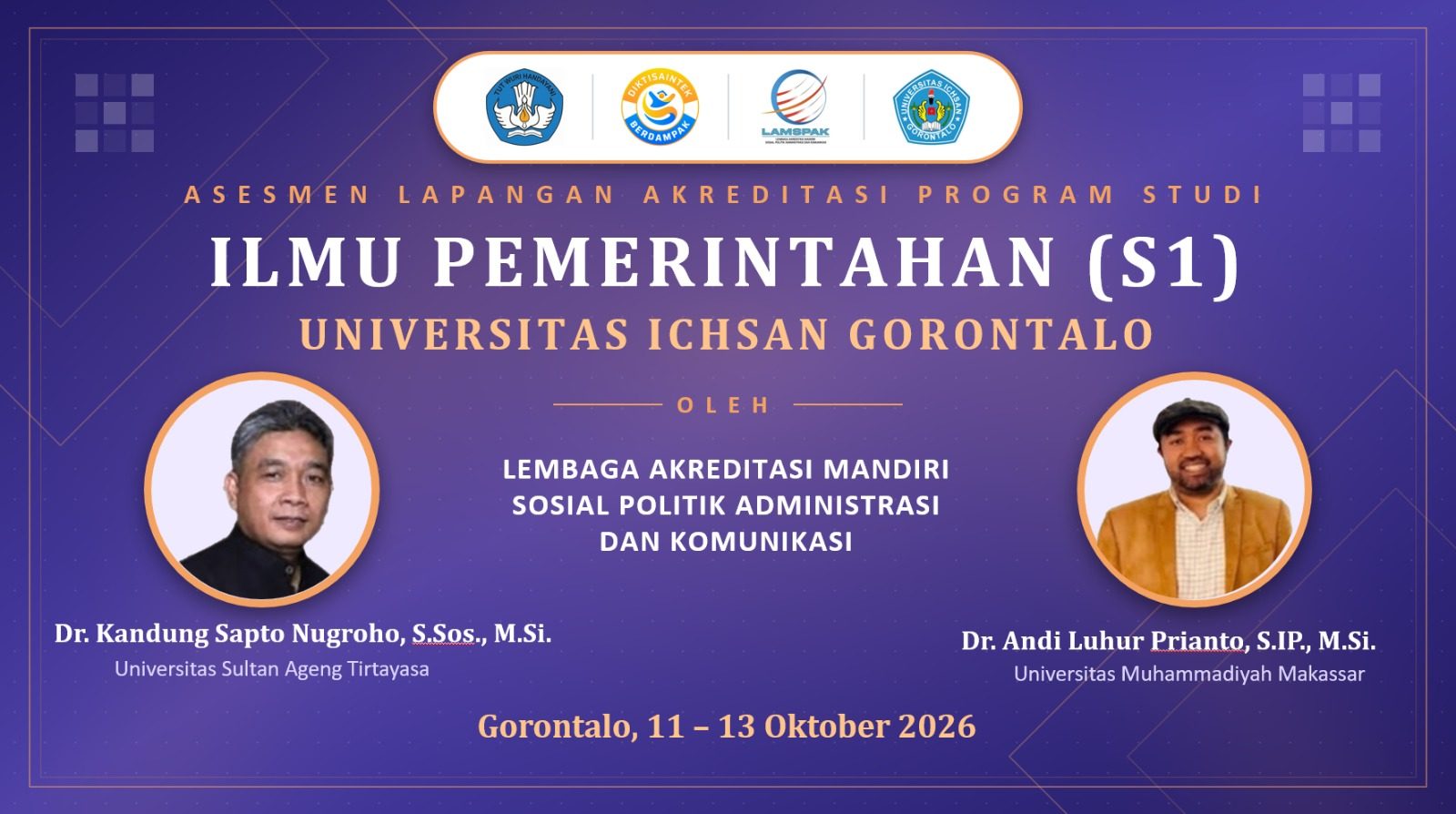 Asesmen Lapangan LAMSPAK Rampung, UNISAN Sampaikan Terima Kasih atas Arahan Asesor untuk Peningkatan Mutu Prodi Sarjana Ilmu Pemerintahan