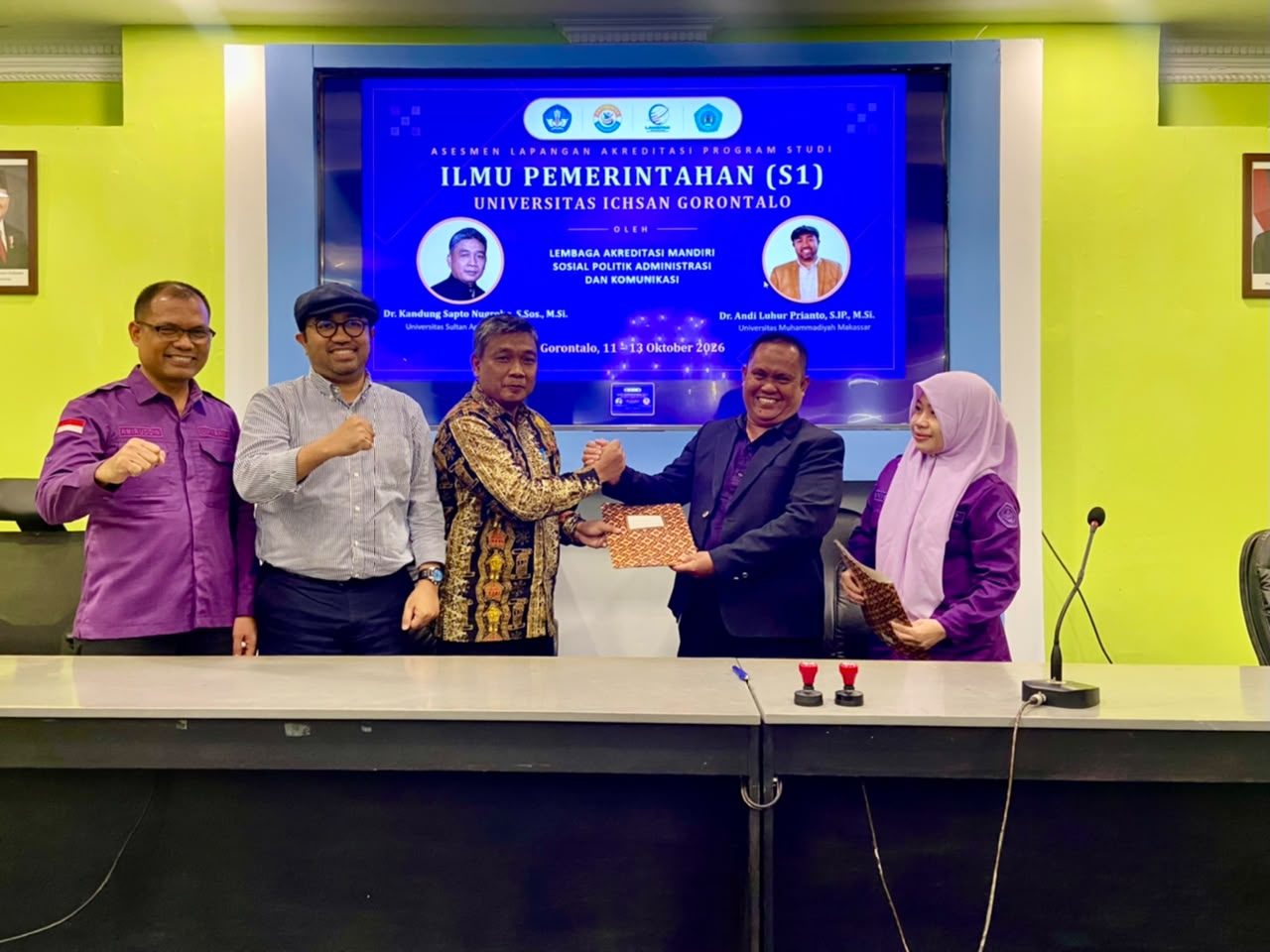 Asesmen Lapangan LAMSPAK Rampung, UNISAN Sampaikan Terima Kasih atas Arahan Asesor untuk Peningkatan Mutu Prodi Sarjana Ilmu Pemerintahan