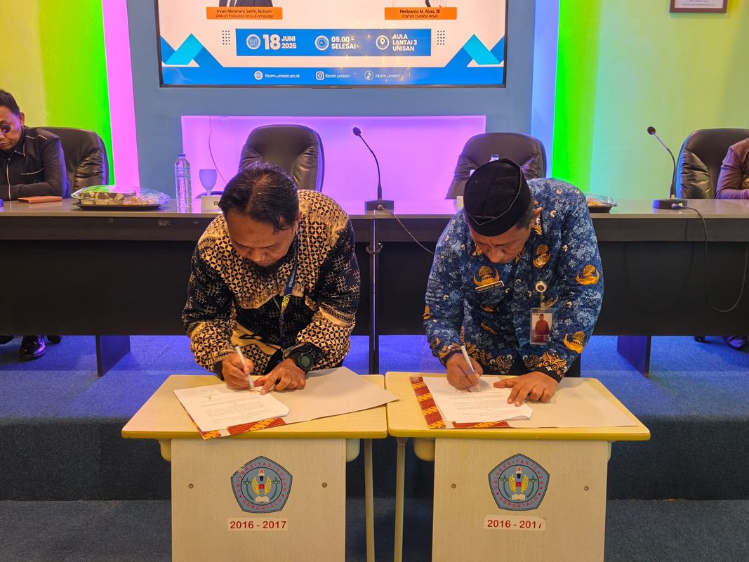 Fakultas Ilmu Komputer Unisan Gorontalo Gelar Seminar Teknologi dan Tandatangani MOA dengan Pemerintah Kecamatan Dumbo Raya serta Dua Sekolah